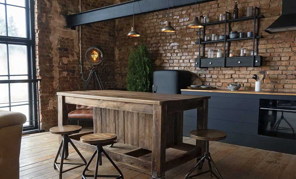 industrial chic stílusú konyhák - KONYHABUTIK