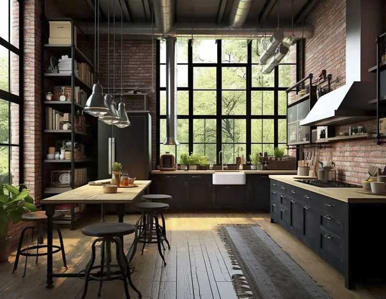 industrial chic stílusú konyhák - KONYHABUTIK